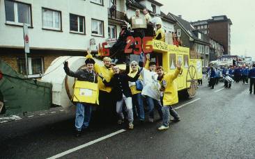 Karneval 1993 - Schneckenpost dank neuer PostLEIDzahlen