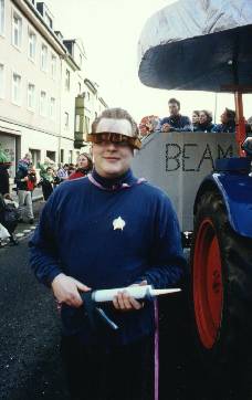 Karneval 1995 - Der mit dem Luftfilter im Gesicht